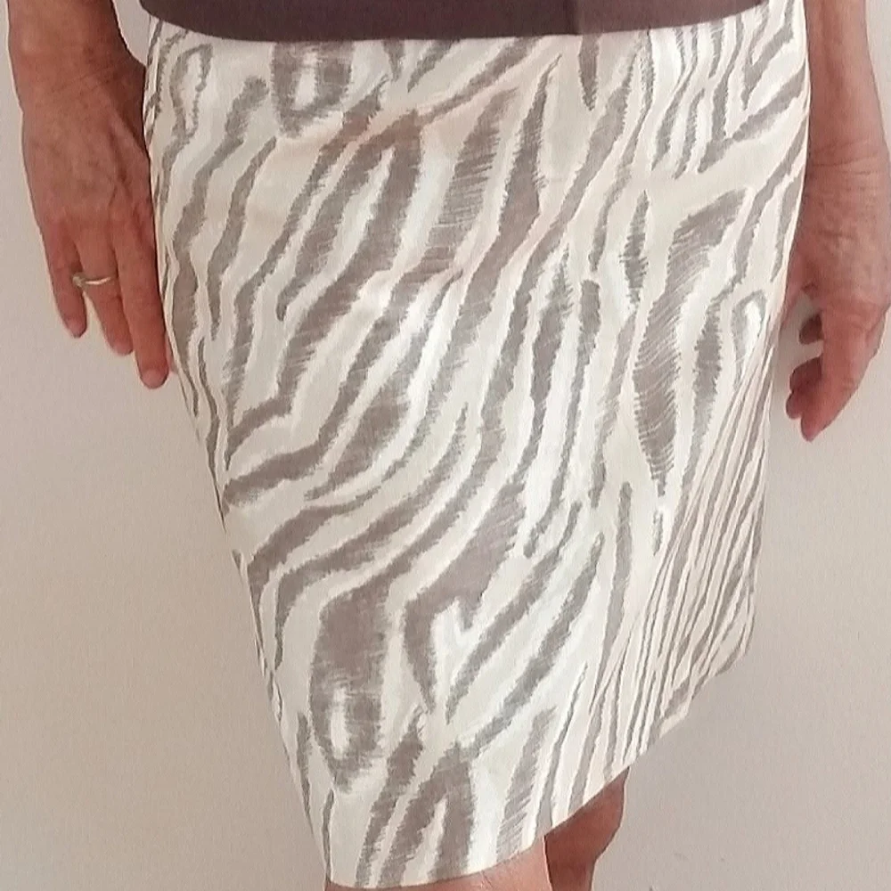 Ann Taylor LOFT Zebra Print Shift Skirt
